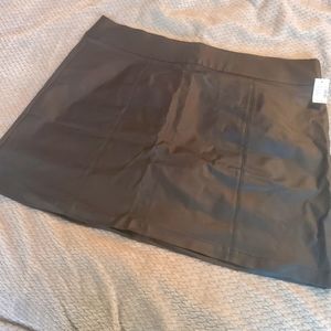 Maurices black Faux leather shirt sz 24w